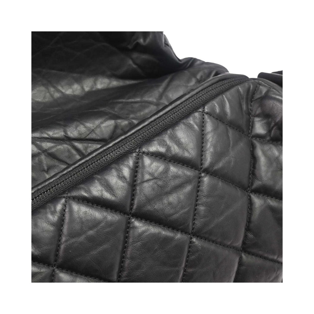 Sac Porté Épaule Chanel Expandable Flap Messenger Large Cuir - Noir