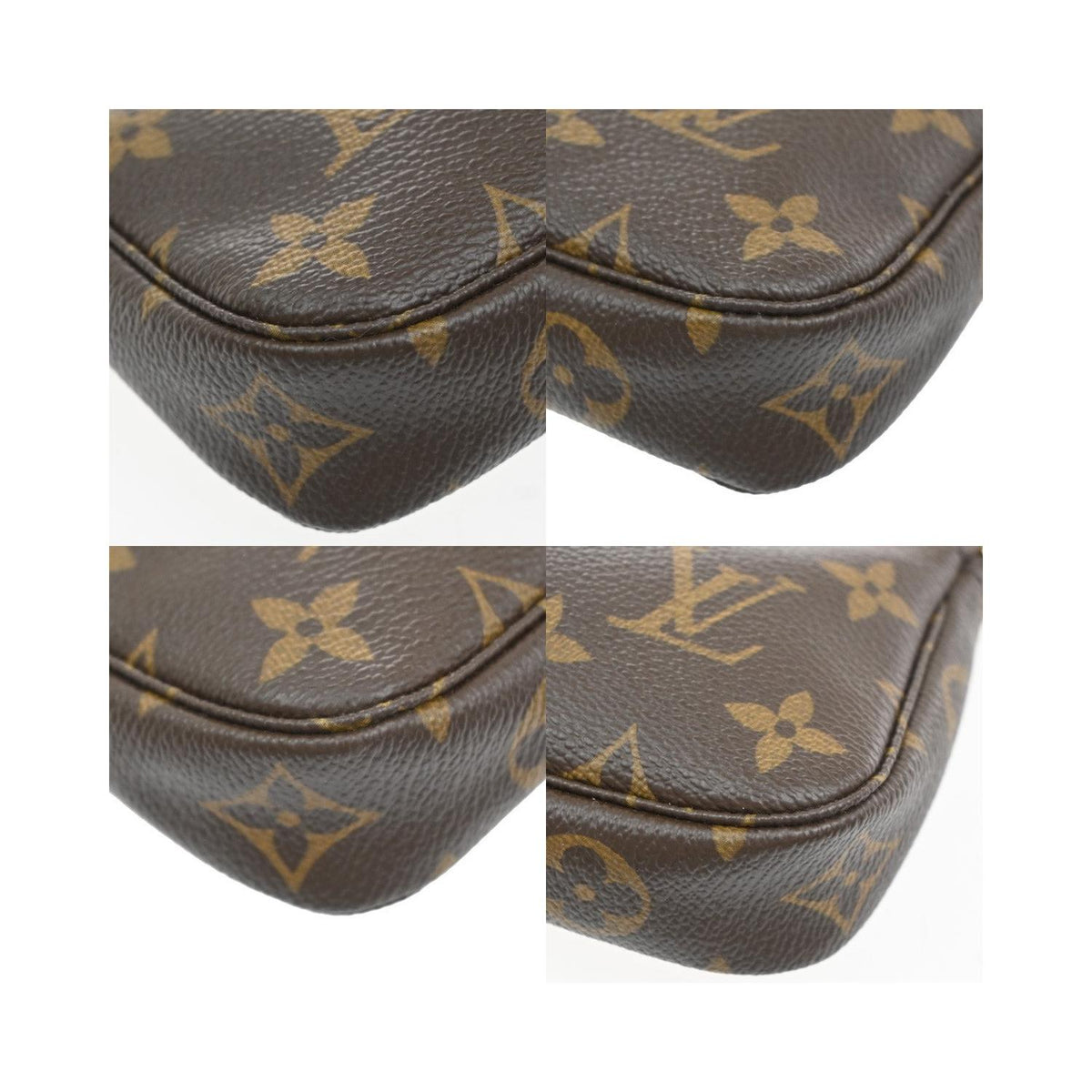 Pochette Louis Vuitton Mini Pochette Accessoires Mini Cuir - Marron