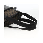 Cabas Gucci Vintage Front Pocket Tote Toile - Noir
