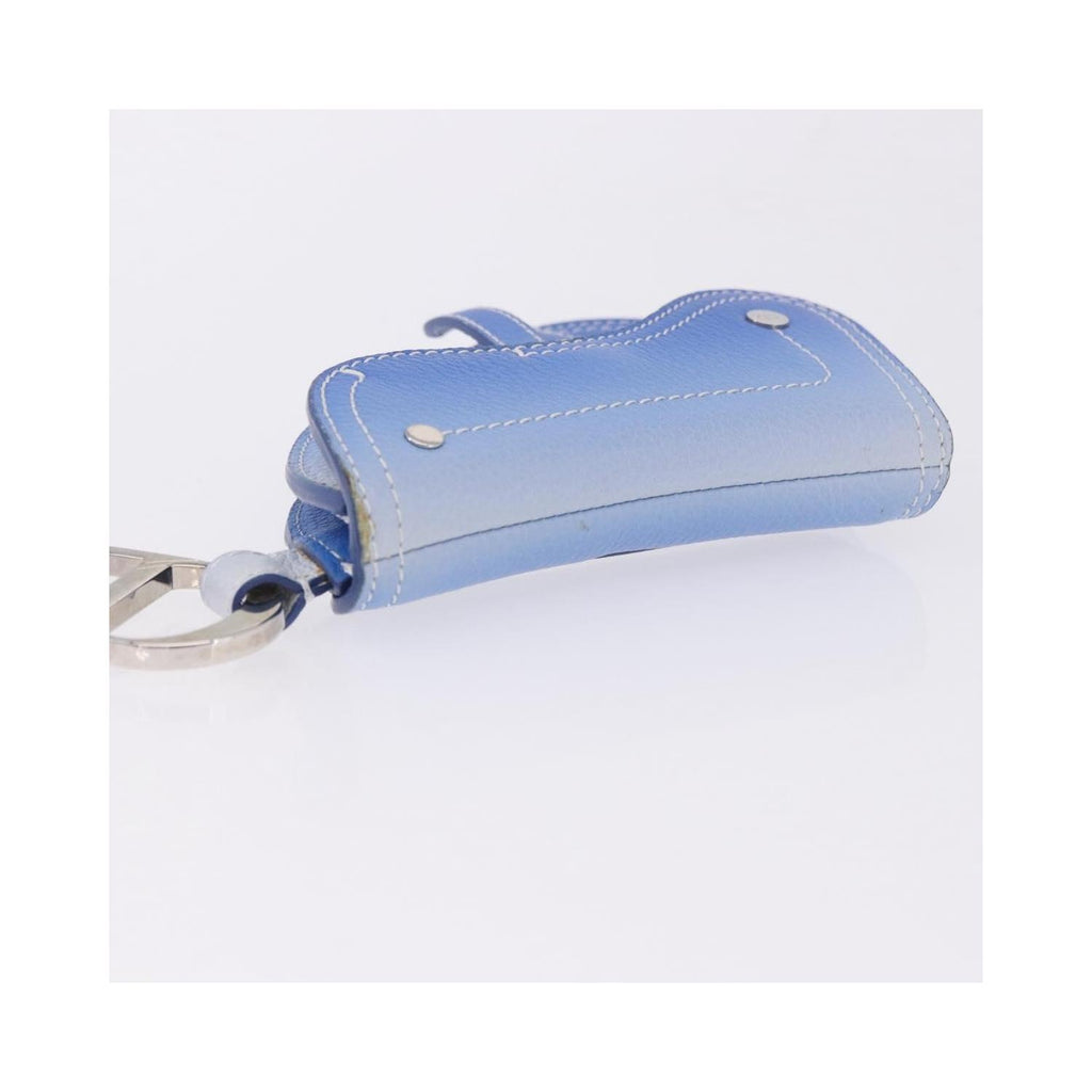 Pochette Christian Dior Saddle Wristlet Clutch Cuir - Bleu