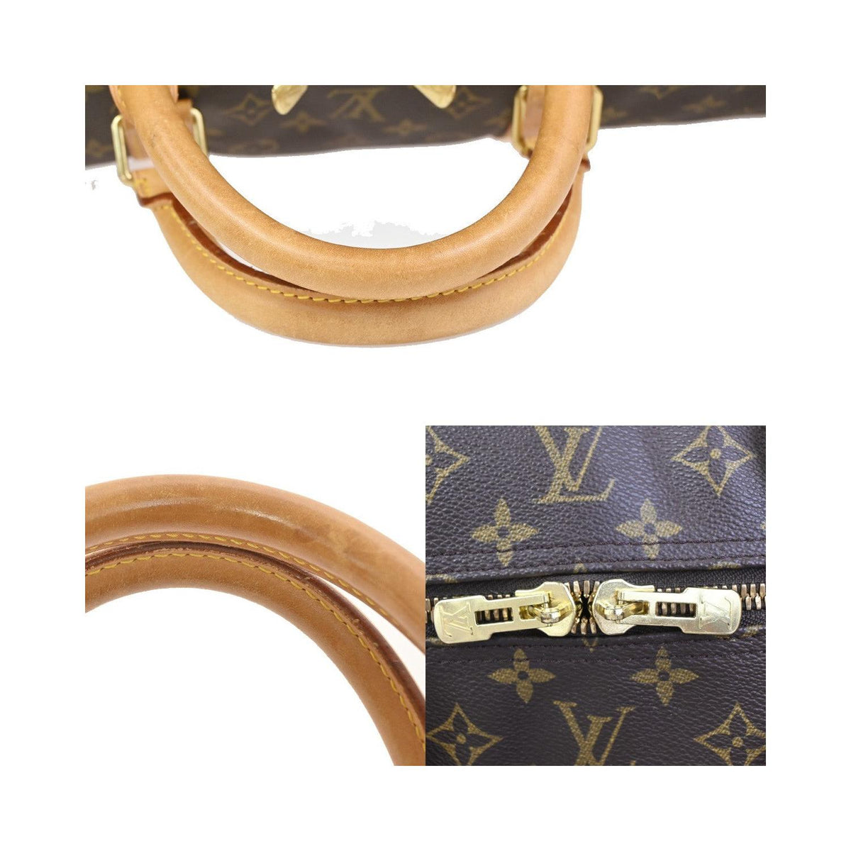 Bolsa de viaje Louis Vuitton Keepall Bandoulière 60 de lona - Marrón