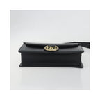 Sac Porté Épaule Gucci Gg Ring Small Cuir - Noir