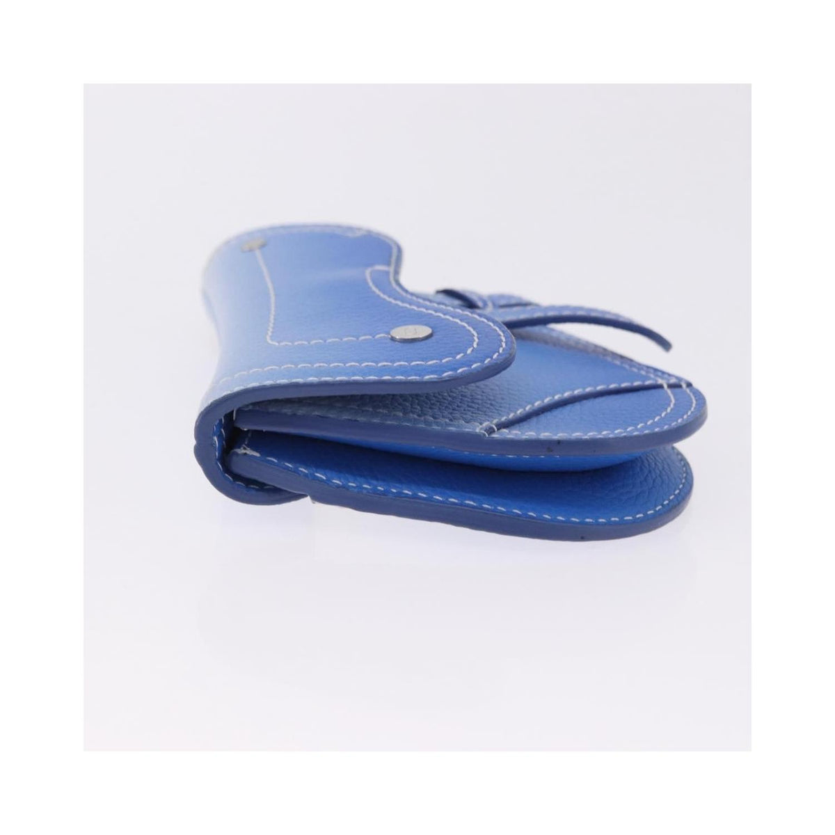Pochette Christian Dior Saddle Wristlet Clutch Cuir - Bleu