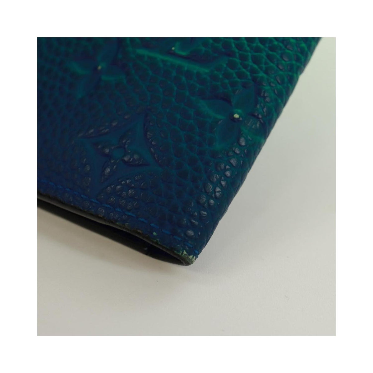 Portefeuille Louis Vuitton Brazza Cuir - Vert