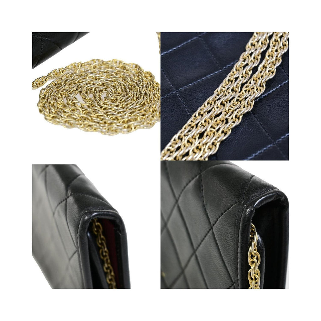 Sac Chanel Vintage Round Flap Small Cuir - Noir