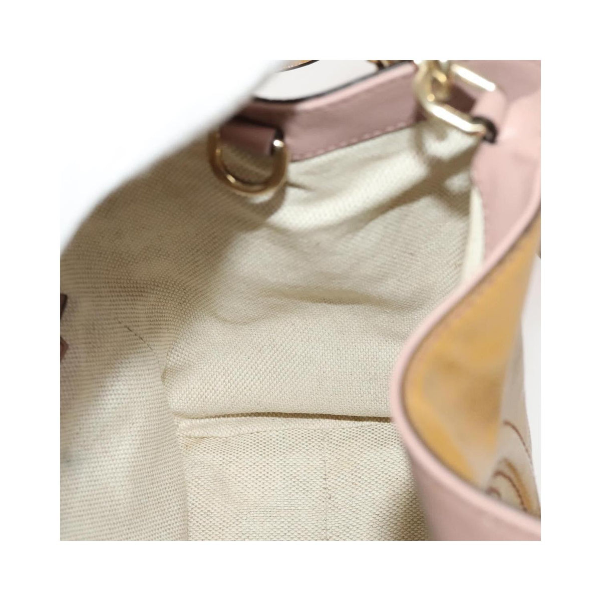 Sac Porté Épaule Gucci Soho Convertible Shoulder Bag Small Cuir Verni - Beige