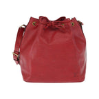 Sac Porté Épaule Louis Vuitton Petit Noe Medium Cuir - Rouge