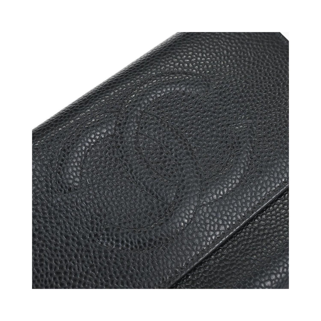 Cartera Chanel Timeless CC French larga de piel de becerro - Negra