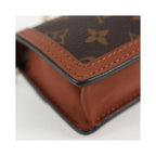 Sac Porté Épaule Louis Vuitton Dauphine Mini Toile - Marron