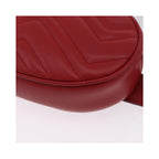 Sac À Main Gucci Gg Marmont Belt Cuir - Rouge