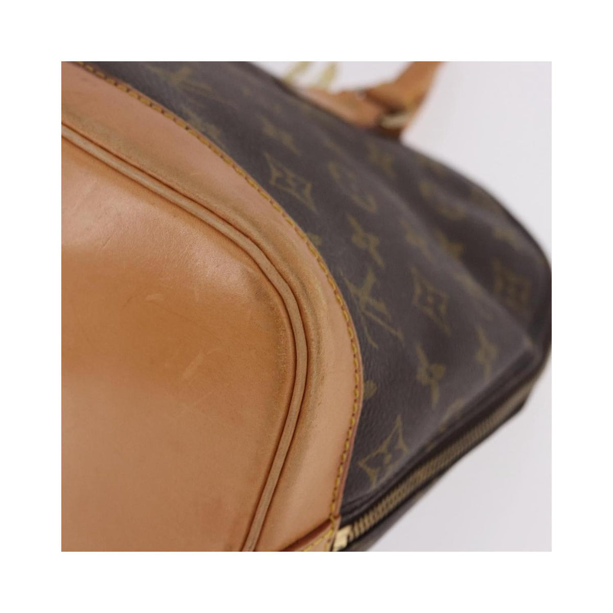 Sac À Main Louis Vuitton Vintage Alma Pm Toile - Marron