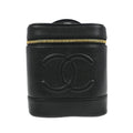 Pochette Chanel Vintage Timeless Cosmetic Case Small Cuir - Noir