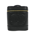 Pochette Chanel Vintage Timeless Cosmetic Case Small Cuir - Noir