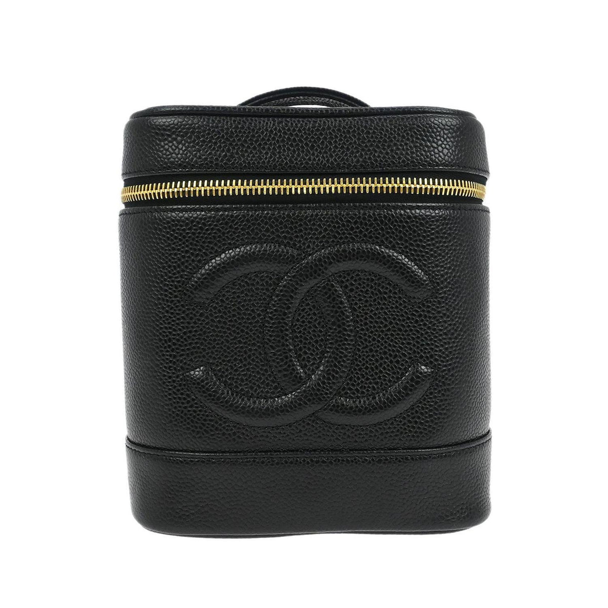 Pochette Chanel Vintage Timeless Cosmetic Case Small Cuir - Noir