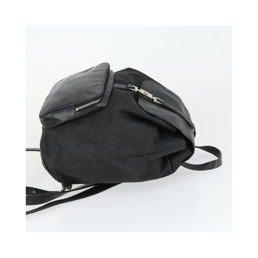 Sac À Dos Gucci Vintage Jackie Backpack Medium Toile - Noir