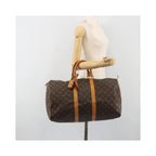 Sac De Voyage Louis Vuitton Keepall 45 Toile - Marron
