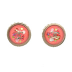 Aretes con botón y logo CC de Chanel Metal con cristales Imagen del producto