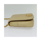 Chanel - Vintage CC Chain mini flap shoulder bag in leather - Beige