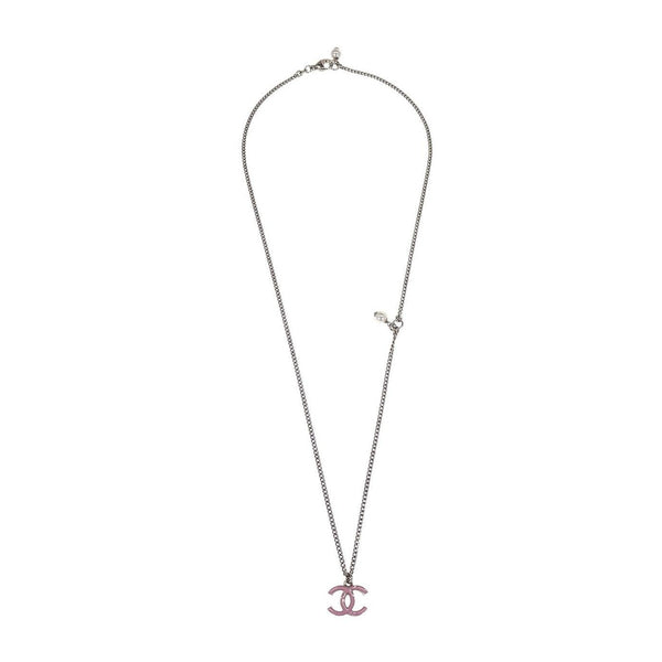 Chanel Vintage CC Colgante Collar largo Metal Imagen del producto