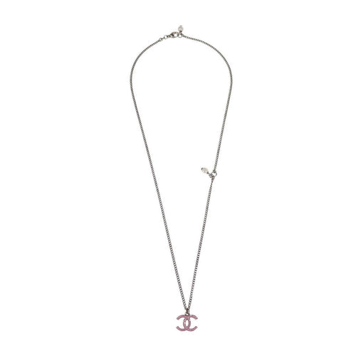 Chanel Vintage CC Pendant Long Necklace Metal Product Image