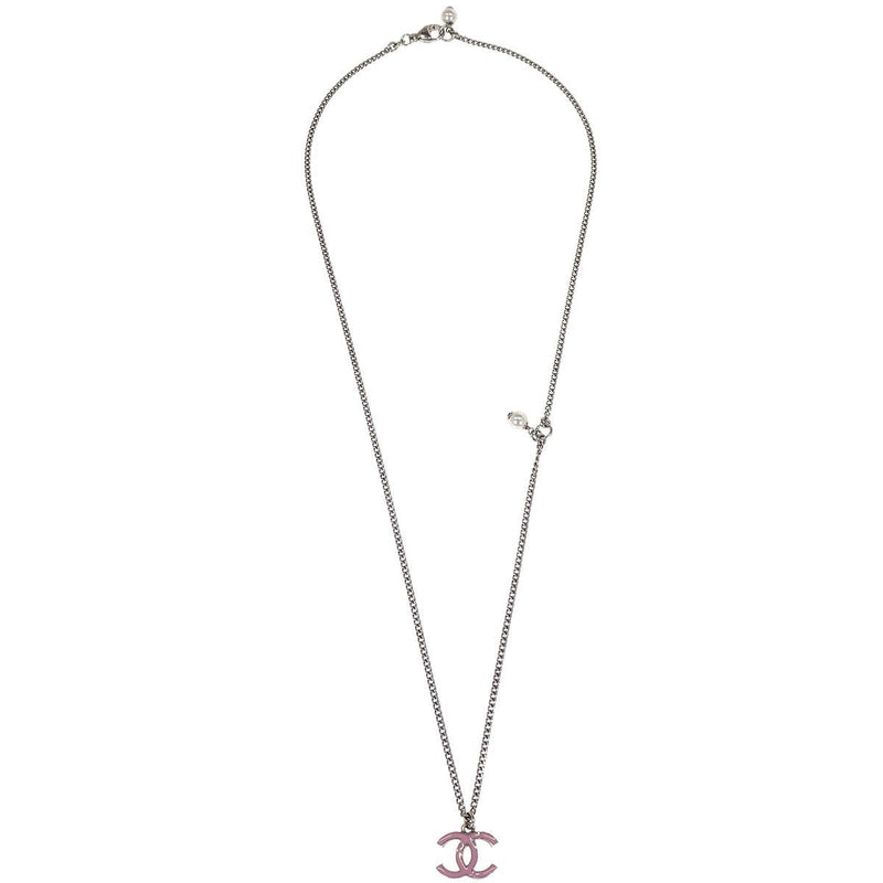 Chanel Vintage CC Pendant Long Necklace Metal Product Image