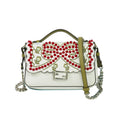 Sac Porté Épaule Fendi Double Baguette Micro Cuir - Blanc