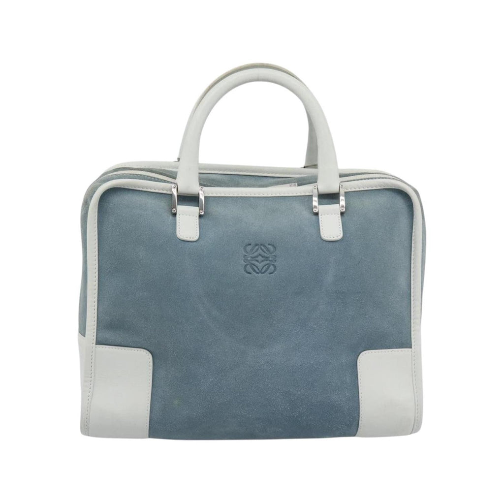 Sac À Main Loewe Amazona 28 Daim - Bleu