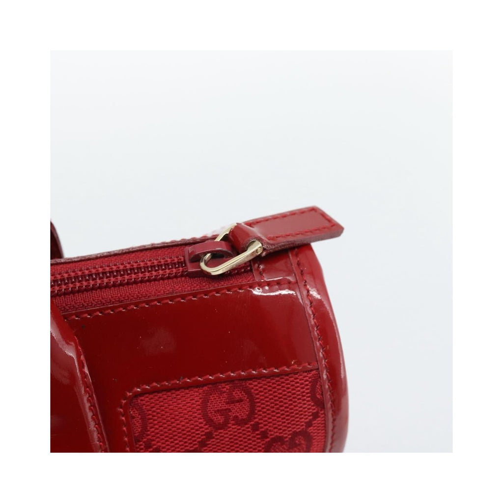 Sac À Main Gucci Structured Top Handle Open Tote Large Toile - Rouge