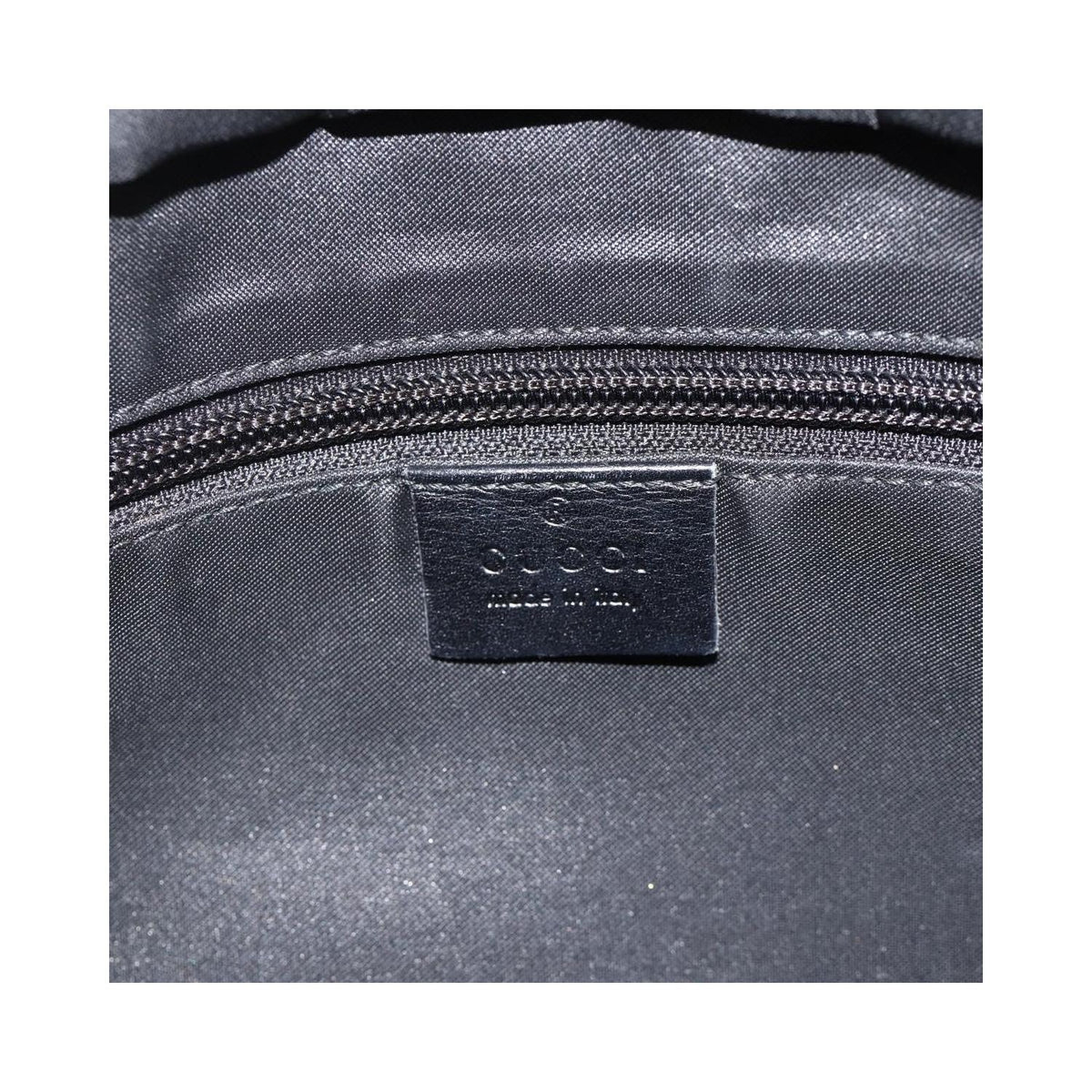Cabas Gucci Vintage Front Pocket Tote Toile - Noir
