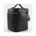 Sac À Main Chanel Vintage Timeless Cosmetic Case Tall Cuir - Noir