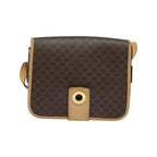 Sac Celine Macadam Shoulder Bag Toile - Marron