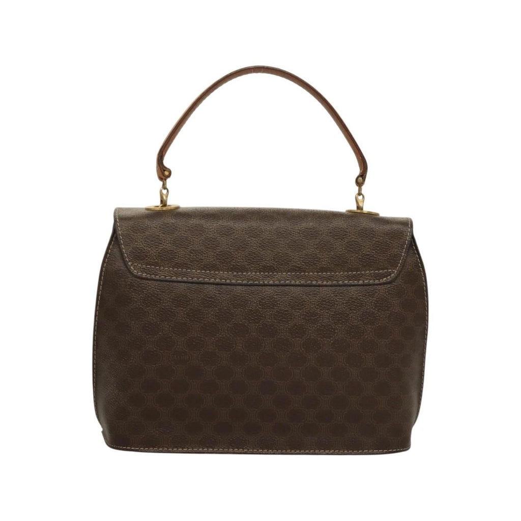 Sac À Main Celine Macadam Handbag Toile - Marron