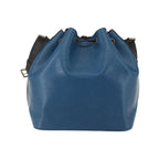 Sac Porté Épaule Louis Vuitton Bicolor Petit Noe Handbag Cuir - Bleu