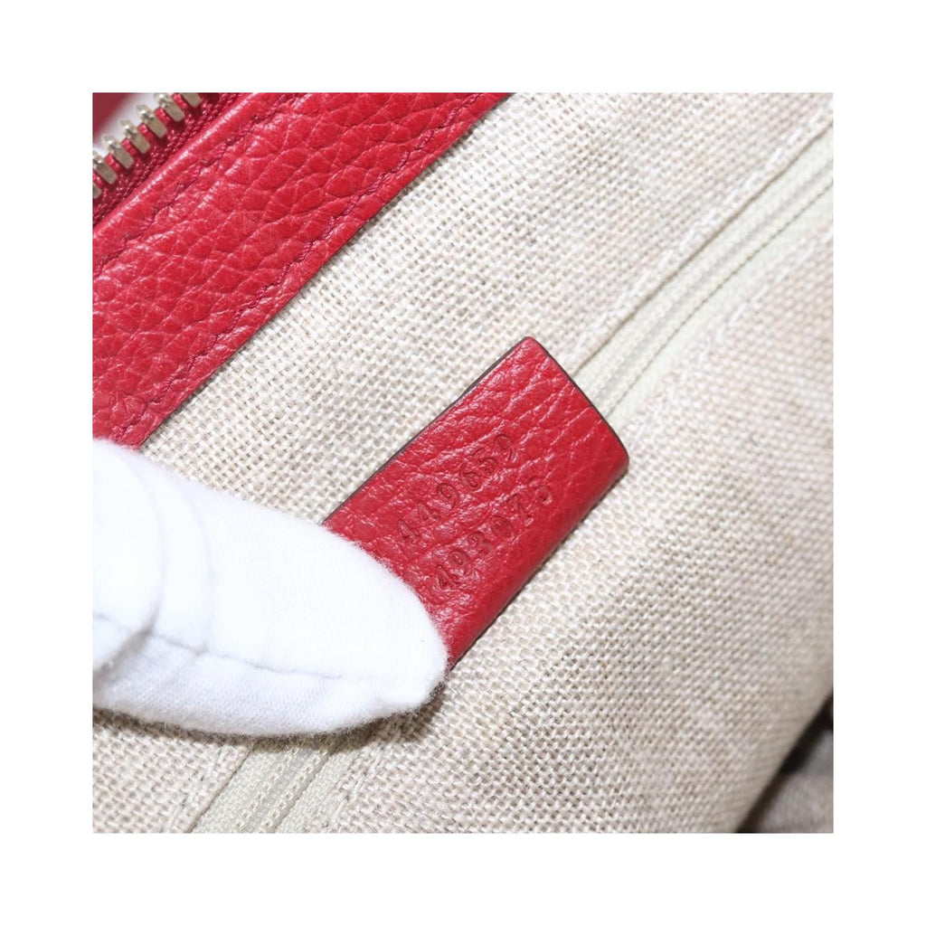 Gucci - Borsa a mano vintage Soho trasformabile in pelle - Rosso