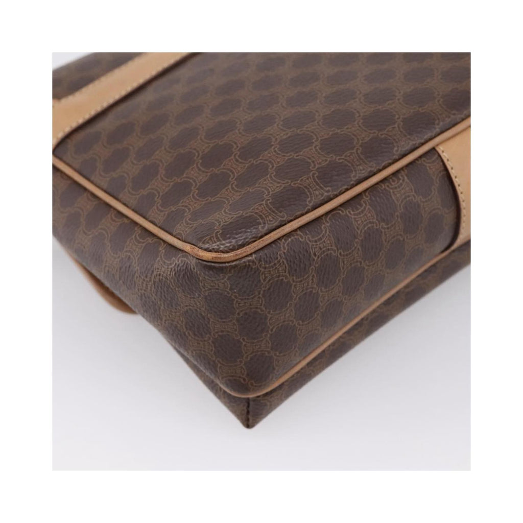 Sac Porté Épaule Celine Macadam Medium Toile - Marron