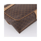 Sac Porté Épaule Celine Macadam Medium Toile - Marron