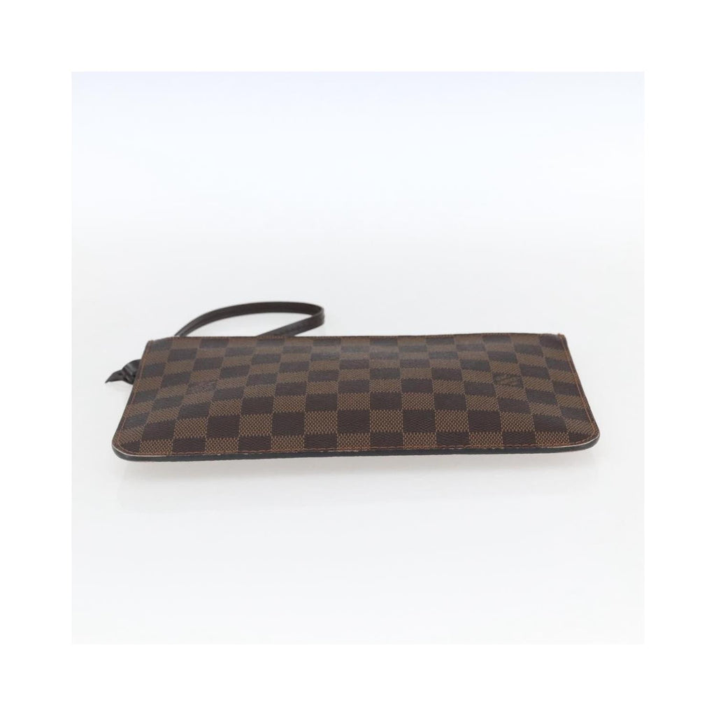 Pochette Louis Vuitton Neverfull Pochette Mm Toile - Marron