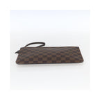 Pochette Louis Vuitton Neverfull Pochette Mm Toile - Marron