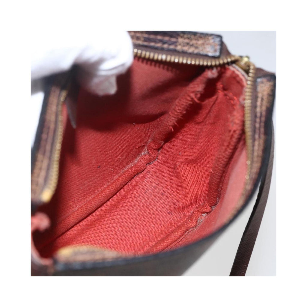 Pochette Louis Vuitton Trousse Make Up Small Toile - Marron