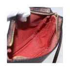 Pochette Louis Vuitton Trousse Make Up Small Toile - Marron