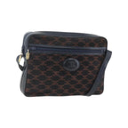 Sac Porté Épaule Celine C Macadam Shoulder Bag Daim - Bleu Marine