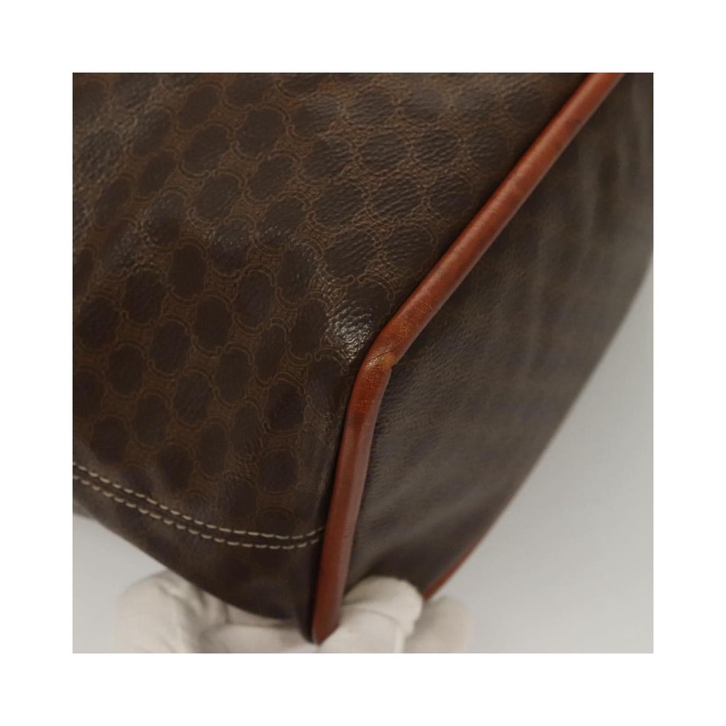 Sac À Main Celine Macadam Handbag Toile - Marron