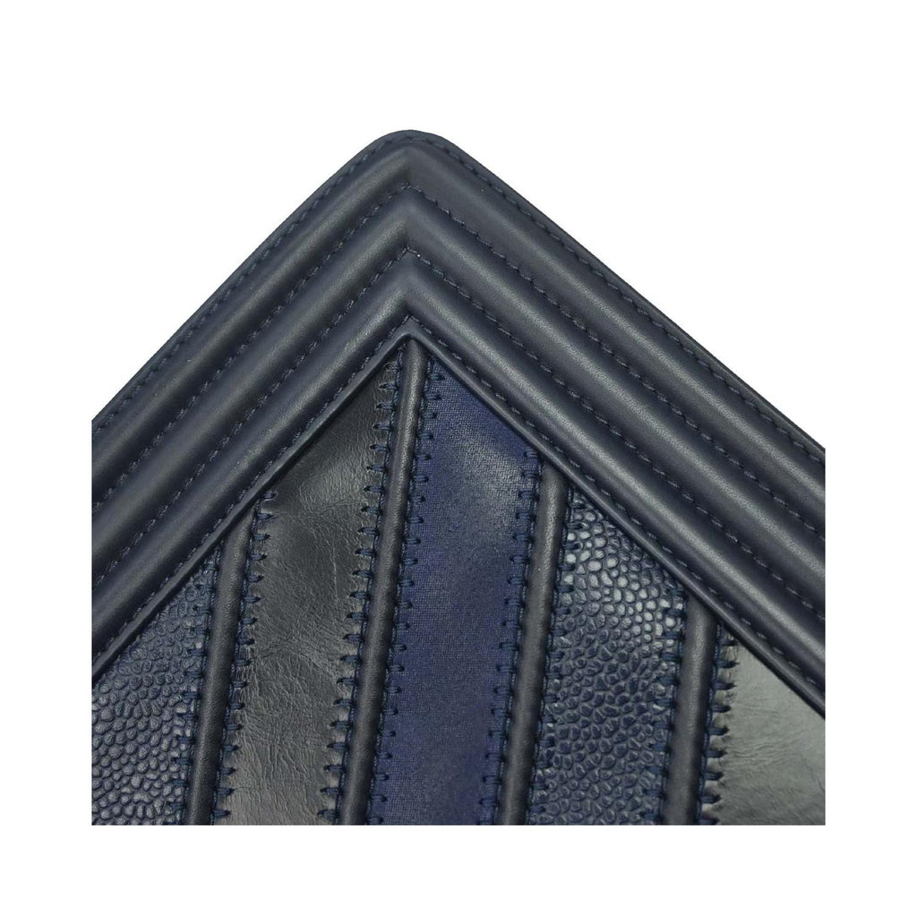 Bolso de hombro Chanel Boy Flap Old Medium de piel - azul marino