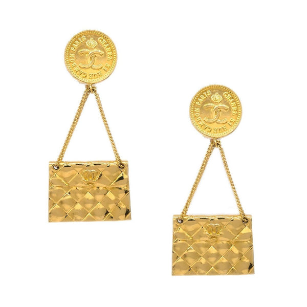 Chanel 31 Rue Cambon Flap Bag Pendientes con clip Metal Imagen del producto