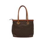 Sac À Main Celine Macadam Handbag Toile - Marron