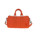 Sac Porté Épaule Louis Vuitton City Keepall Cuir - Orange