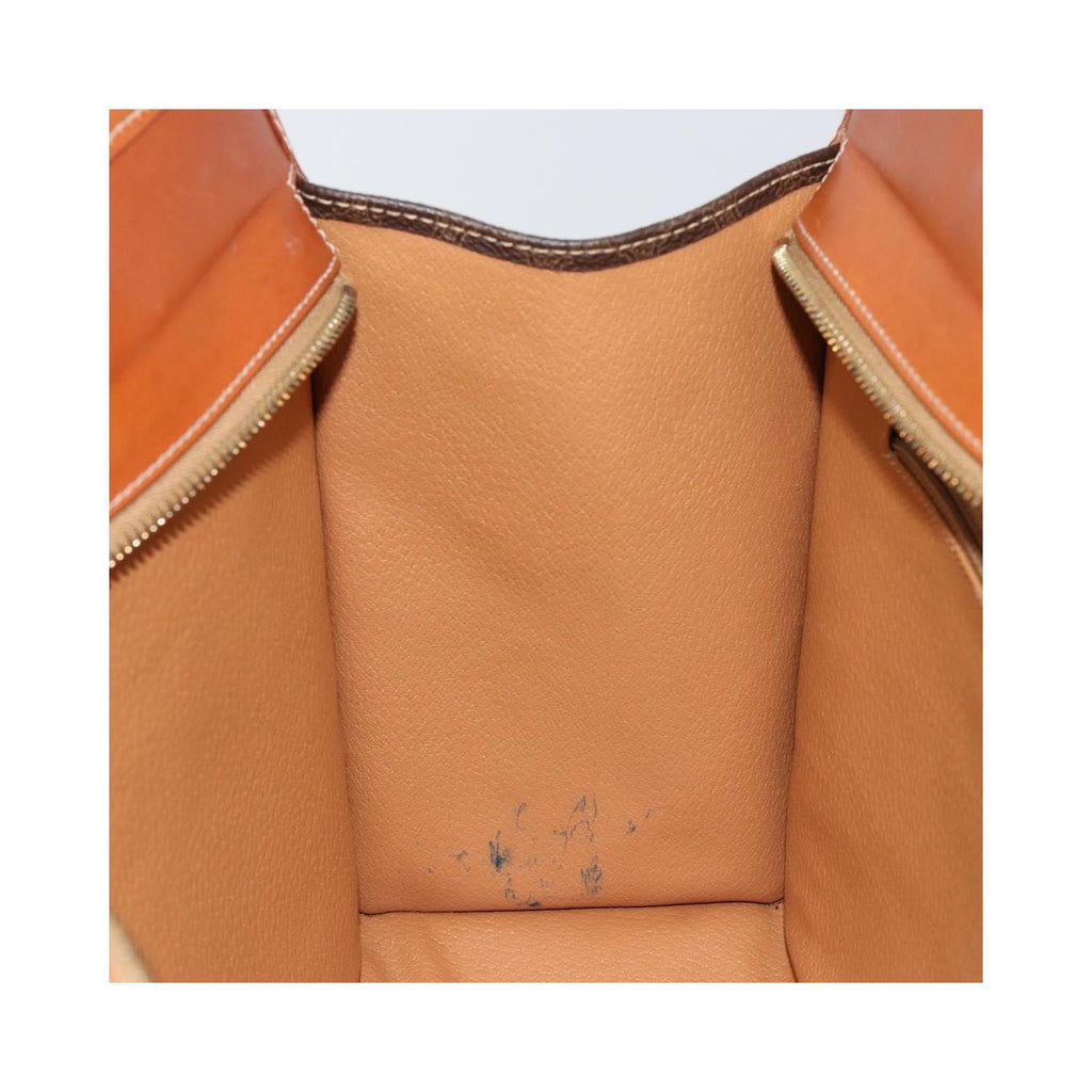 Cabas Celine Vintage Macadam Tote Bag Toile - Marron