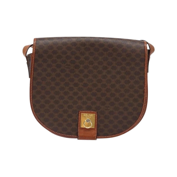 Celine - Macadam shoulder bag in canvas - Brown