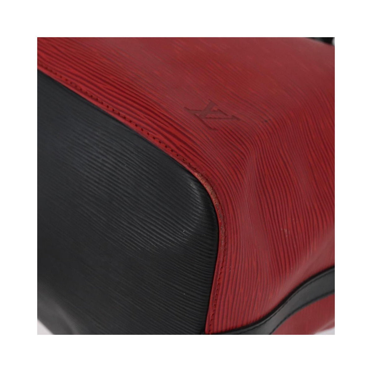 Sac Porté Épaule Louis Vuitton Bicolor Petit Noe Handbag Cuir - Rouge