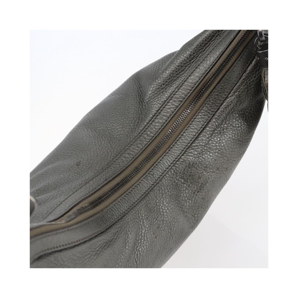 Sac Porté Épaule Gucci Soho Chain Hobo Medium Cuir - Argent